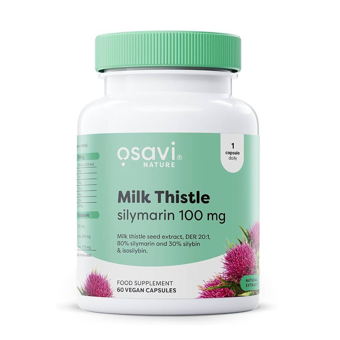 Osavi Milk Thistle Silymarin 100mg (60 φυτικές κάψουλες)
