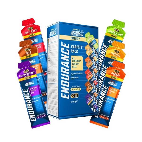 Applied Nutrition Endurance Isotonic Energy Gel Variety Pack (6 x 60g)