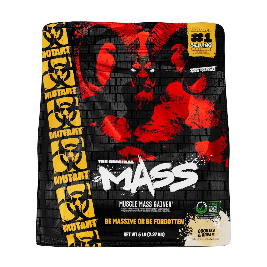 Mutant Mass Muscle Mass Gainer με Γεύση Cookies & Cream 2.27kg