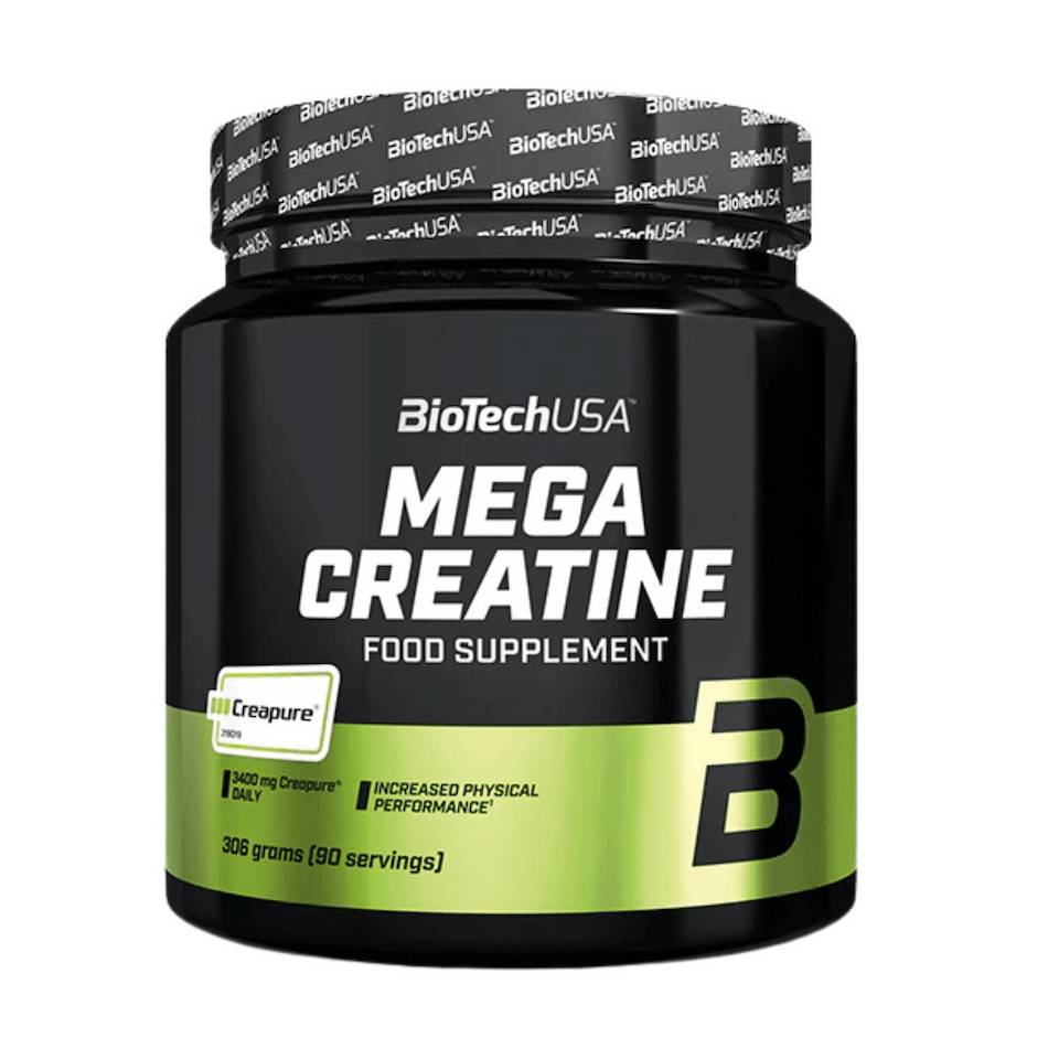 BioTech USA Mega Creatine Creapure® (306g) – Μικρονισμένη Μονοϋδρική Κρεατίνη σε Σκόνη