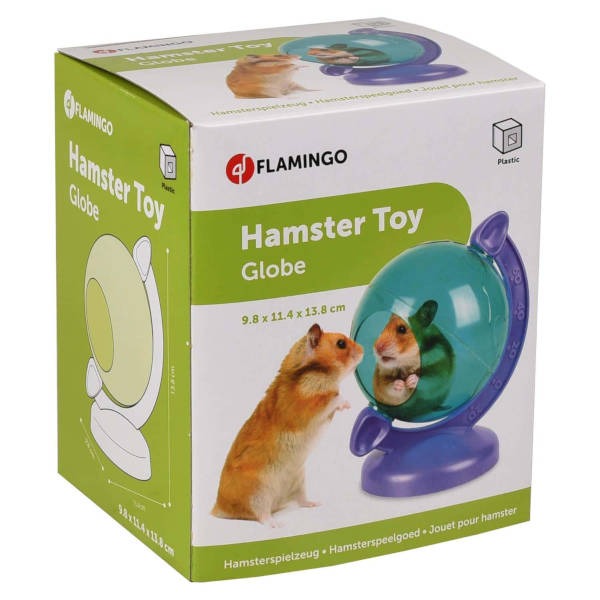Flamingo Hamster Toy Globe Παιχνίδι Χάμστερ 10x11x13cm