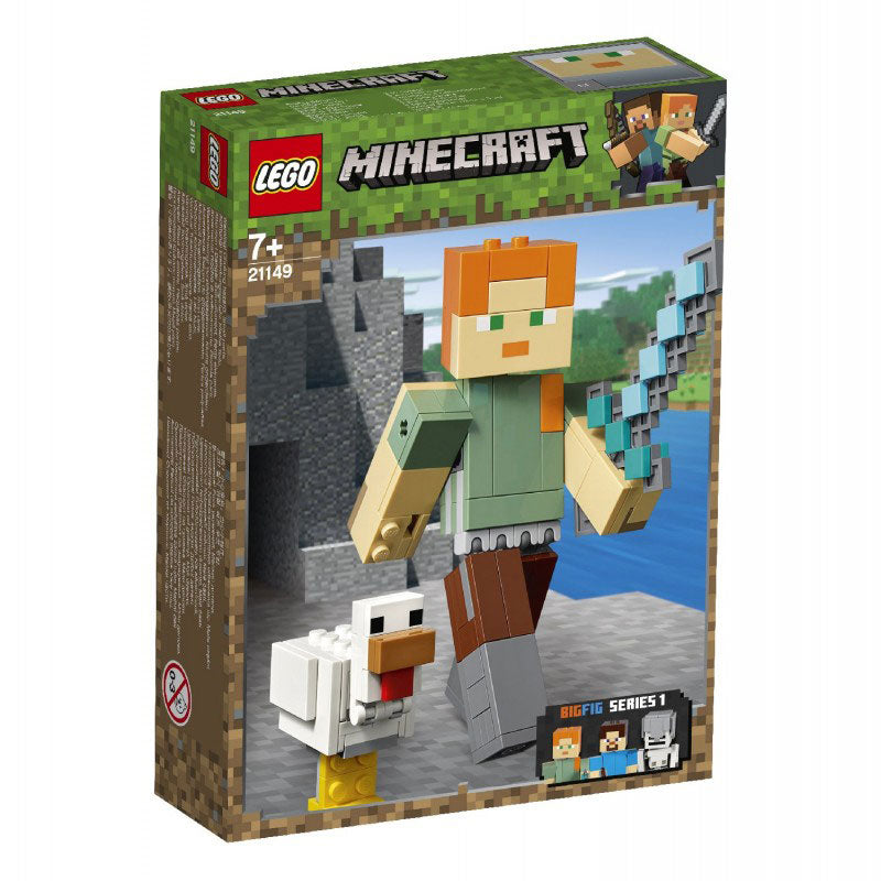 LEGO Minecraft Bigfig Αλεξ Με Κοτόπουλο – Minecraft Alex Bigfig With Chicken 21149