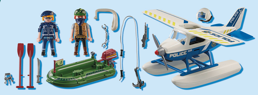 PLAYMOBIL CITY ACTION ΚΑΤΑΔΙΩΞΗ ΛΑΘΡΕΜΠΟΡΟΥ ΑΠΟ ΑΣΤΥΝΟΜΙΚΟ ΥΔΡΟΠΛΑΝΟ