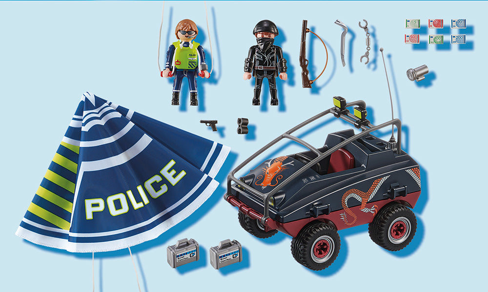 PLAYMOBIL CITY ACTION ΚΑΤΑΔΙΩΞΗ ΑΜΦΙΒΙΟΥ ΟΧΗΜΑΤΟΣ ΑΠΟ ΑΣΤΥΝΟΜΙΚΟ ΑΛΕΞΙΠΤΩΤΟ