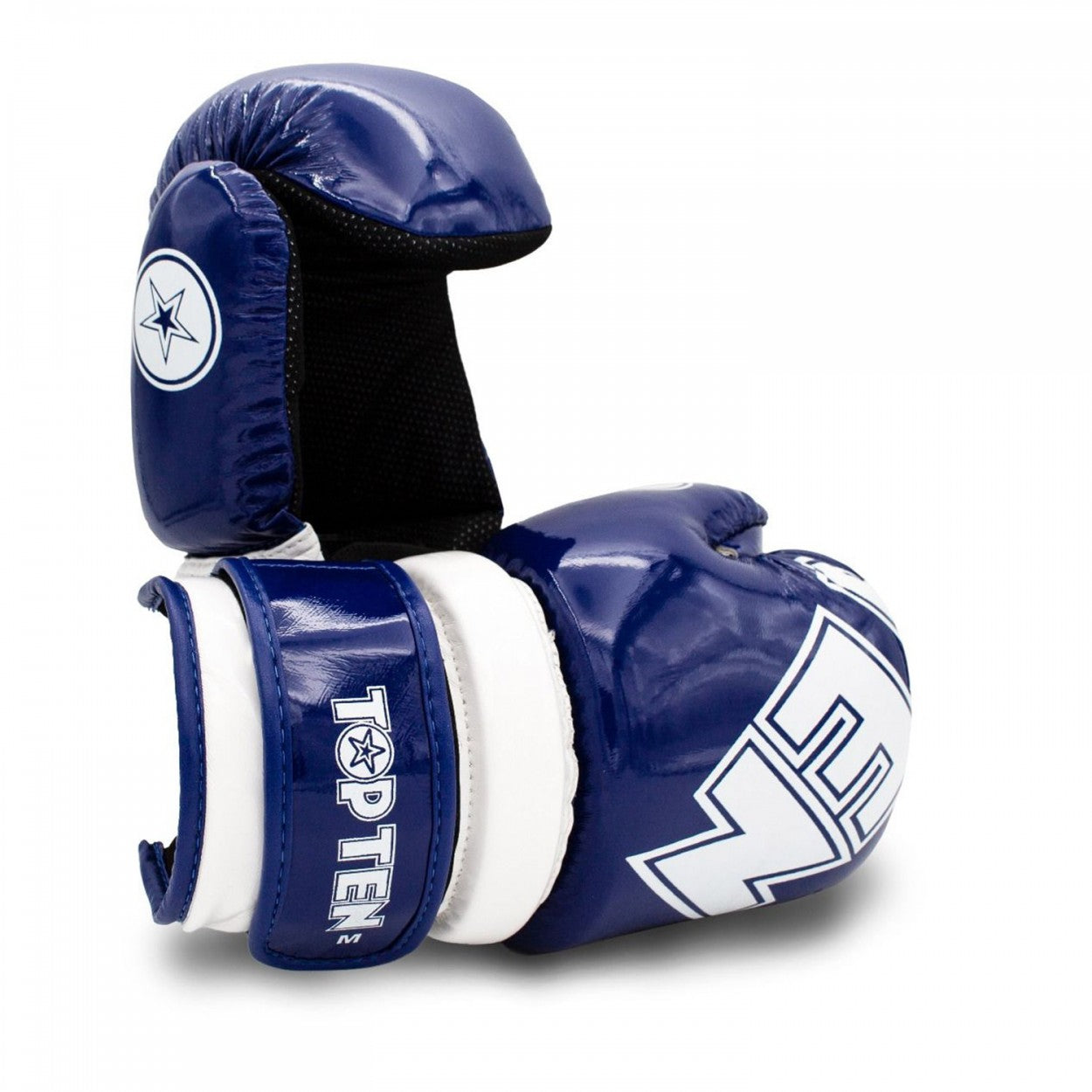 Semi Contact Γάντια TOP TEN POINTFIGHTER Γυαλιστερά Μπλε