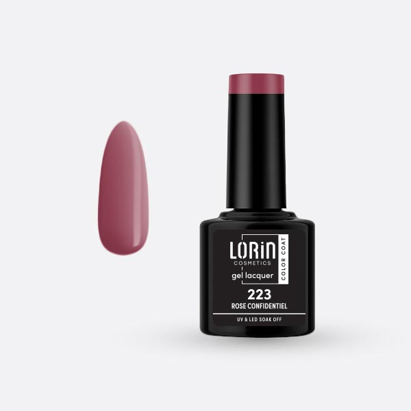 Lorin Gel Lacquer Ημιμόνιμο Βερνίκι 8ml. #223 (Rose Confidentiel)