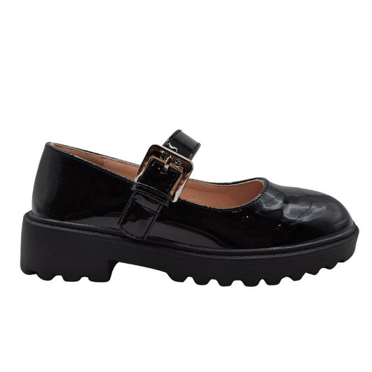 Alegria shoes 122504W Μπαρέτα ανατομική σε συνθετικό υλικό σε λουστρίν Μαύρο