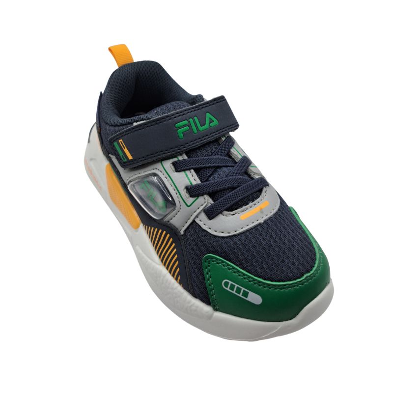Fila MEMORY KILIGSTON 3W/R 3AF53001-265 Αθλητικό για αγόρι σε συνθετικό δέρμα και αδιαβροοποιημένο πανί (Water Resistan) Πράσινο-Μπλέ