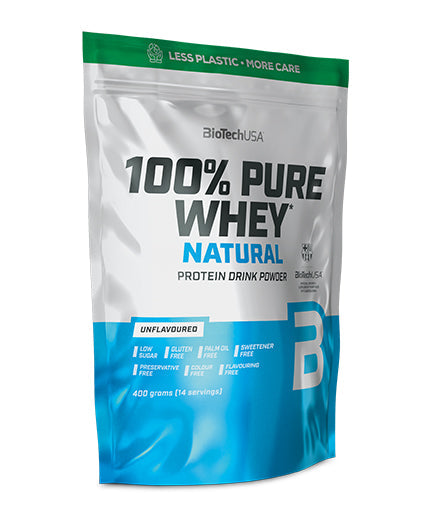 BioTechUSA 100% Pure Whey (400g) – Premium Πρωτεΐνη Ορού Γάλακτος Unflavoured