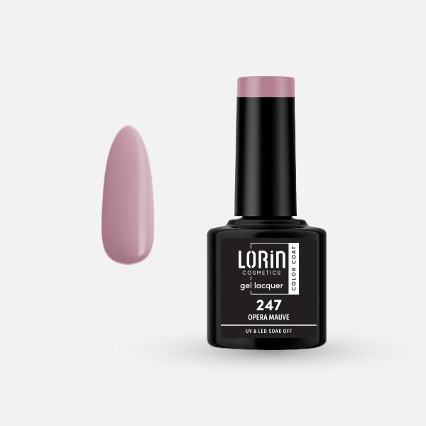 Lorin Gel Lacquer Ημιμόνιμο Βερνίκι 8ml. #247 (Opera Mauve)