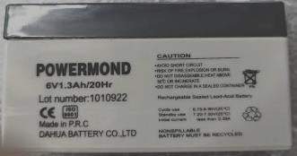 6-1.3 (1.2Ah) ΜΠΑΤAPΙΑ ΜΟΛΥΒΔΟΥ 6V 1.3Ah