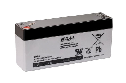 6-3.4 MΠΑΤAPΙΑ ΜΟΛΥΒΔΟΥ 6V 3.4Ah