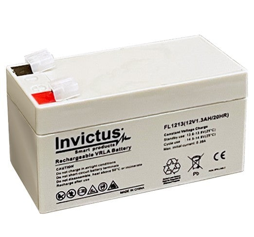 12-1.3 ΜΠΑΤ.ΜΟΛΥΒΔOY12V 1.3Ah INVICTUS