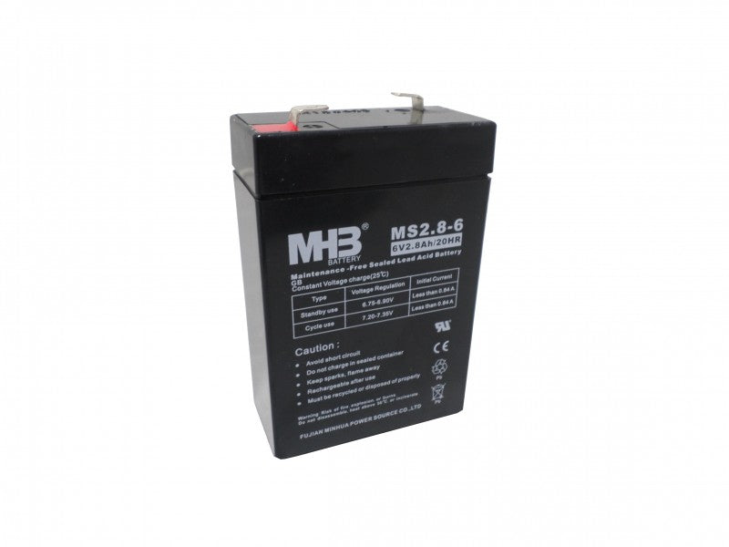 6-2.8 ΜΠΑΤΑΡΙΑ ΜΟΛΥΒΔΟΥ 6V 2.8Ah