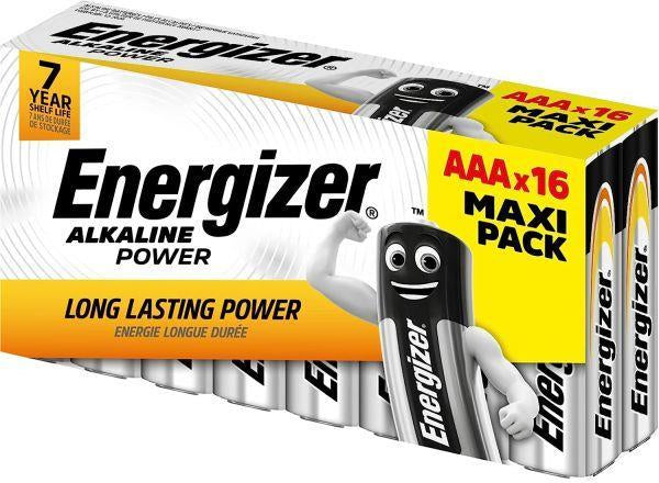 LR03 AAA ΜΠΑΤΑΡΙΕΣ ΑΛΚΑΛΙΚΕΣ ΣΕΤ 16 ΤΕΜΑΧΙΩΝ ENERGIZER