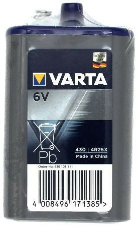 4R25 ΜΠΑΤΑΡΙΑ ΜΑΓΓΑΝΙΟΥ 6V ME EΛΑΤΗΡΙO VARTA