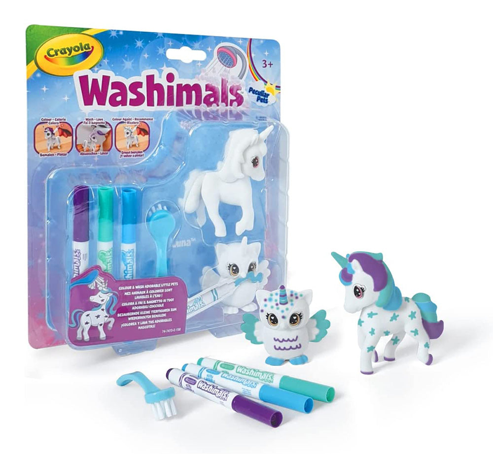 CRAYOLA WASHIMALS ΜΟΝΟΚΕΡΟΣ ΚΑΙ ΚΟΥΚΟΥΒΑΓΙΑ