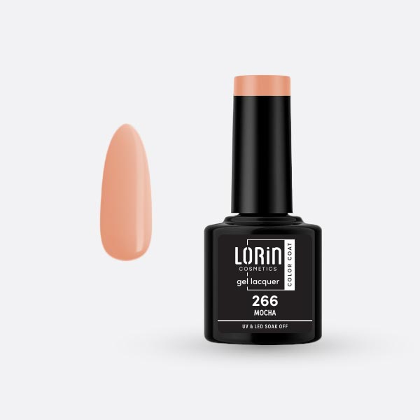 Lorin Gel Lacquer Ημιμόνιμο Βερνίκι 8ml. #266 (Mocha)