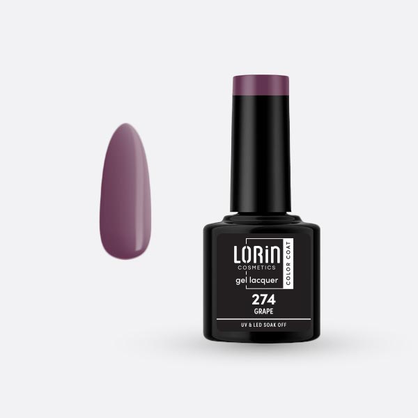 Lorin Gel Lacquer Ημιμόνιμο Βερνίκι 8ml. #274 (Grape)