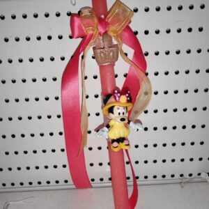 Λαμπάδα Minnie Mouse (κόκκινο χρώμα)
