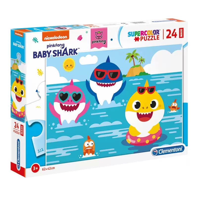 Clementoni Παζλ 24 Τεμάχια Maxi S.C. Baby Shark