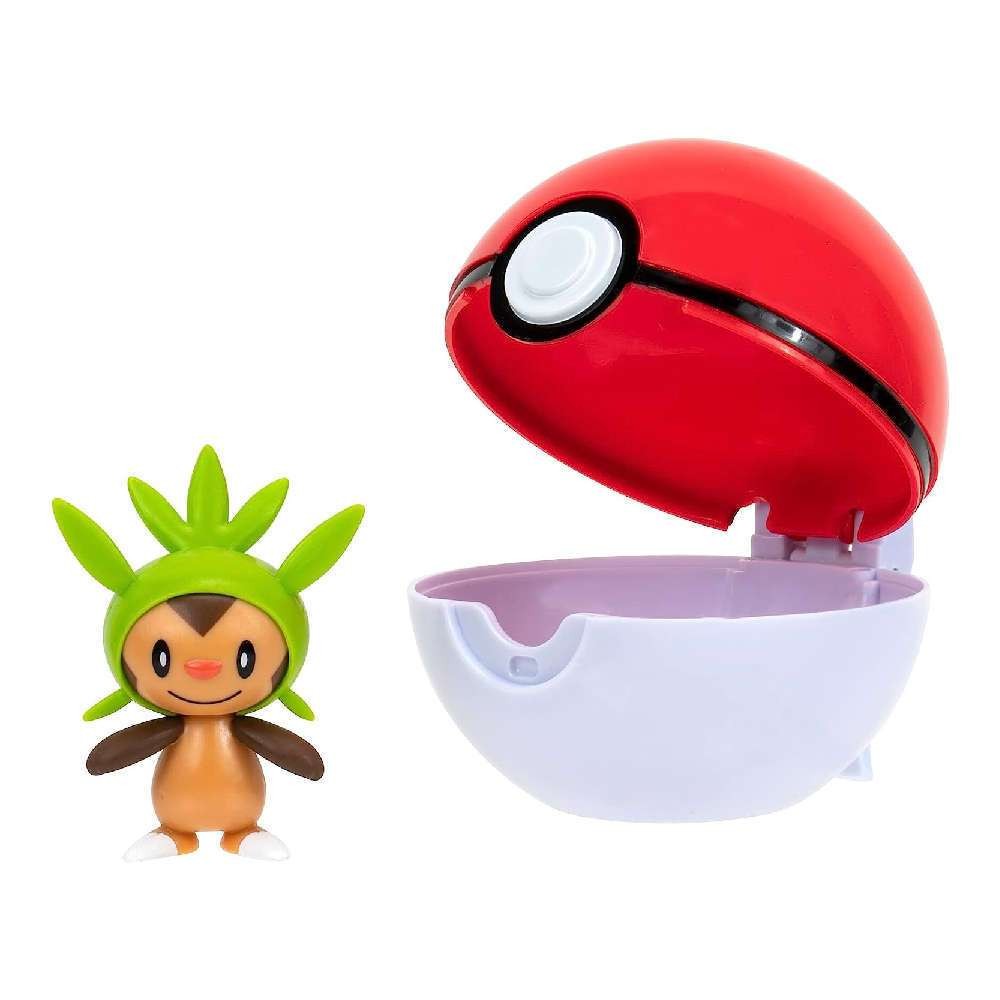 POKEMON POKE BALL CLIP N GO ΜΕ ΦΙΓΟΥΡΑ W14 – CHESPIN & POKE BALL (#JW095057-W14)