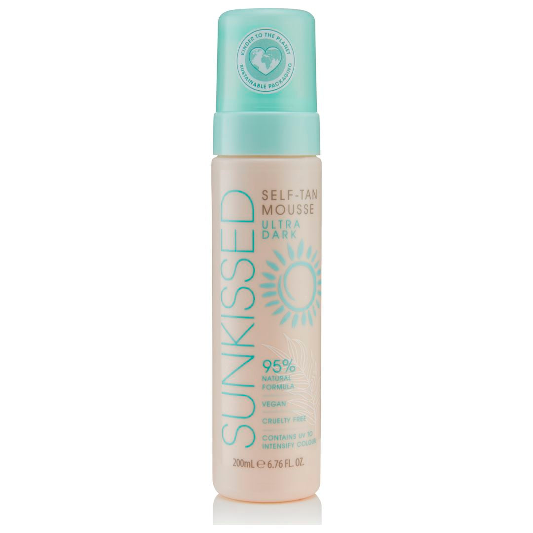 Sunkissed | Self Tan Mousse 95% Natural Ingredients Ultra Dark 200ml | SU29110