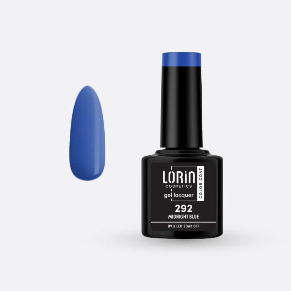Lorin Gel Lacquer Ημιμόνιμο Βερνίκι 8ml. #292 (Midnight Blue)