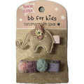 bb Klostermann Παιδικά Κοκαλάκια Handmade clips (ελέφαντας & pompom)