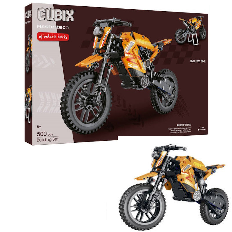 Cubix Κατασκευή Αγωνιστικής Μηχανής με Τουβλάκια (κίτρινη)