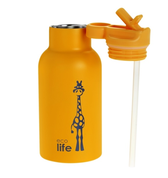 Ecolife Θερμός Παιδικός Kids Thermos 350ml Giraffe 33-BO-2016