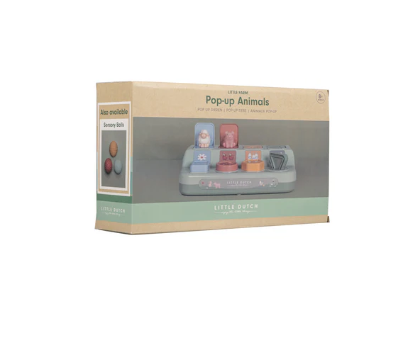 Little Dutch Εκπαιδευτικό παιχνίδι pop-up Ζωάκια LD2012515