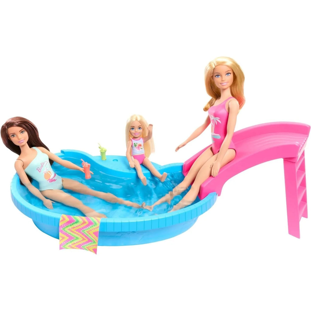 Mattel Barbie Νέα Εξωτική Πισίνα Με Κούκλα (HRJ74)