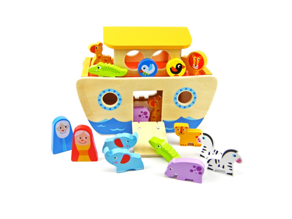 Tooky Toy Ξύλινη Κιβωτός Του Νώε (TKC304)