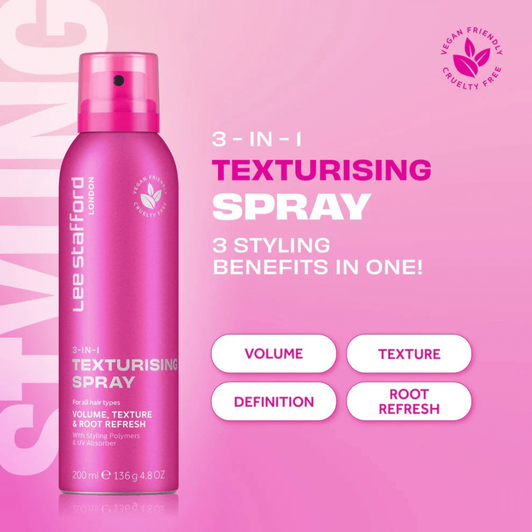 3-in-1 Λακ Μαλλιών Για Δυνατό Κράτημα Texturising Spray 200ml | Lee Stafford