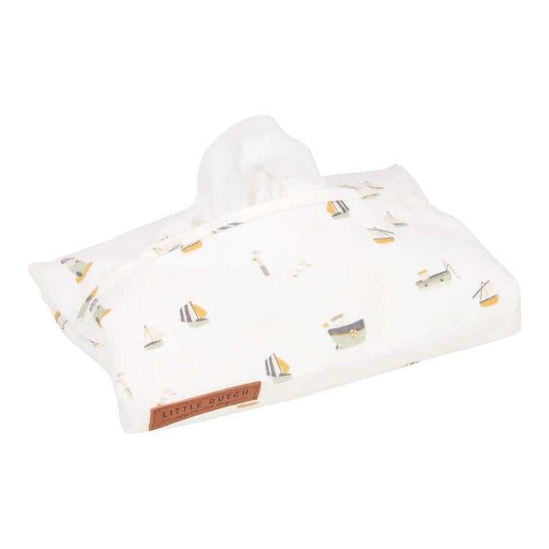Little Dutch Υφασμάτινη θήκη για μωρομάντηλα Sailors Bay White LD30321690