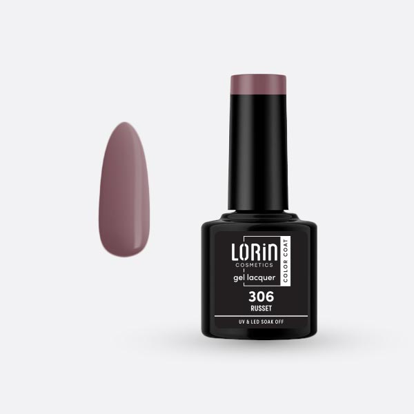 Lorin Gel Lacquer Ημιμόνιμο Βερνίκι 8ml. #306 (Russet)