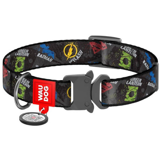 Wau Dog Περιλαίμιο Σκύλου "NASA" Με Smart ID &amp; Μεταλλικό Κούμπωμα - 2,5x31-49cm