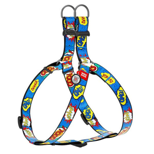 Wau Dog Σαμαράκι Σκύλου "WOW" Με Smart ID &amp; Κούμπωμα Ασφαλείας - Large : 60-90cm