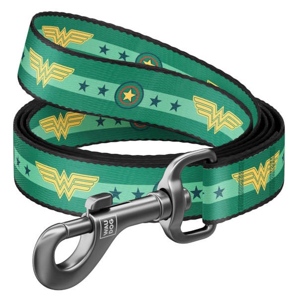Wau Dog "Wonder Woman 2" - Οδηγός Σκύλου Πράσινο - Small : 1,5x122cm