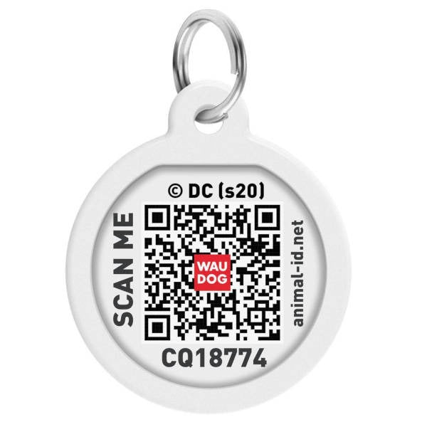 Wau Dog Smart ID "Superman Flag" - Μεταλλική Ταυτότητα Με QR Code 25mm