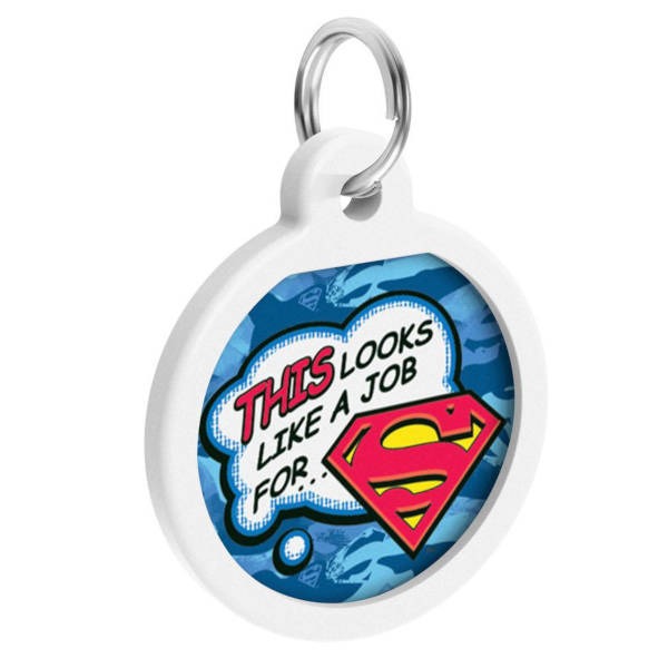 Wau Dog Smart ID "Job For Superman" - Μεταλλική Ταυτότητα Με QR Code 25mm