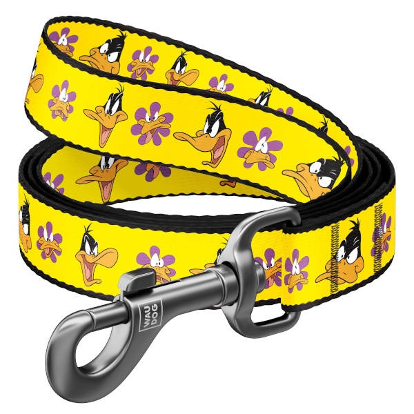Looney Tunes Leash "Daffy Duck" Yellow - Οδηγός Σκύλου Medium : 2x122cm
