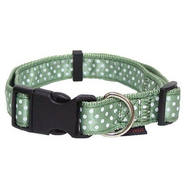 Pet Interest Dots Line - Περιλαίμιο Σκύλου Πουά Πράσινο Large : 25mm x 47-70cm