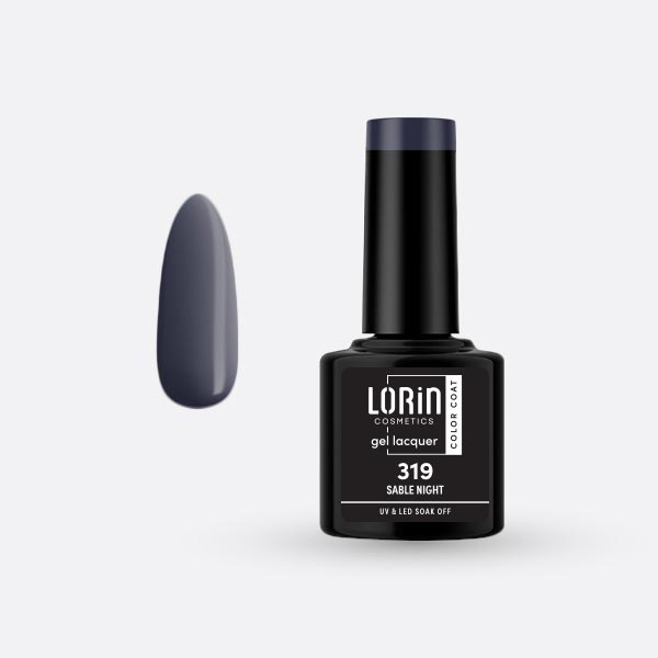Lorin Gel Lacquer Ημιμόνιμο Βερνίκι 8ml. #319 (Sable NIght)