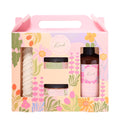 The Kind Edit Co. | Kind | Bergamot, Ylang-Ylang, Lily & Sandalwood | Deep Clean Gift Set – Body Wash 300ml, Body Scrub 100g, Body Butter 90g & Exfoliating Mitt | Vegan & PETA-Approved | SU32011