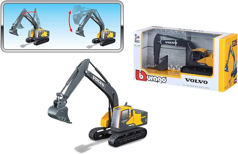 Bburago Εκσκαφέας Die-Cast 1:50 Construction Volvo EC220E (18-32086)