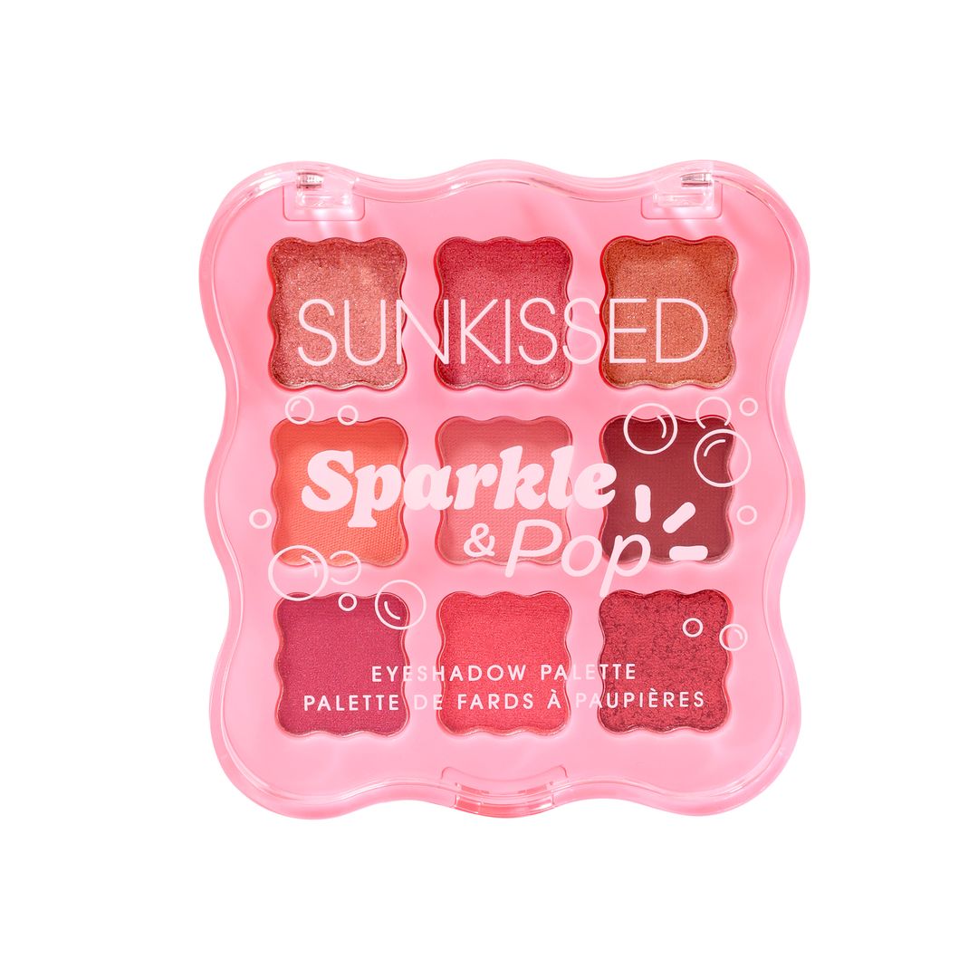 Sunkissed | Sparkle & Pop Eyeshadow Palette | 9 Shades, Matte & Shimmer (6.3g) | SU32116