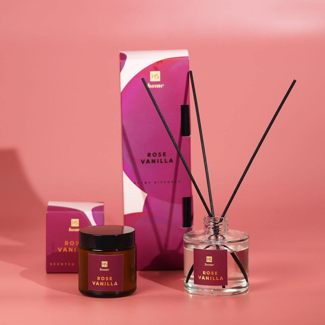 Κερί Σόγιας Rose Vanilla | Hiskin