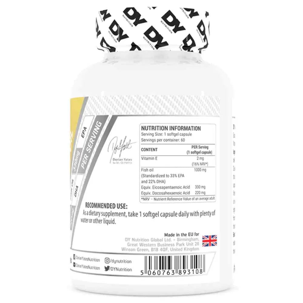 Dorian Yates Omega-3 Fish Oil 60 Softgels